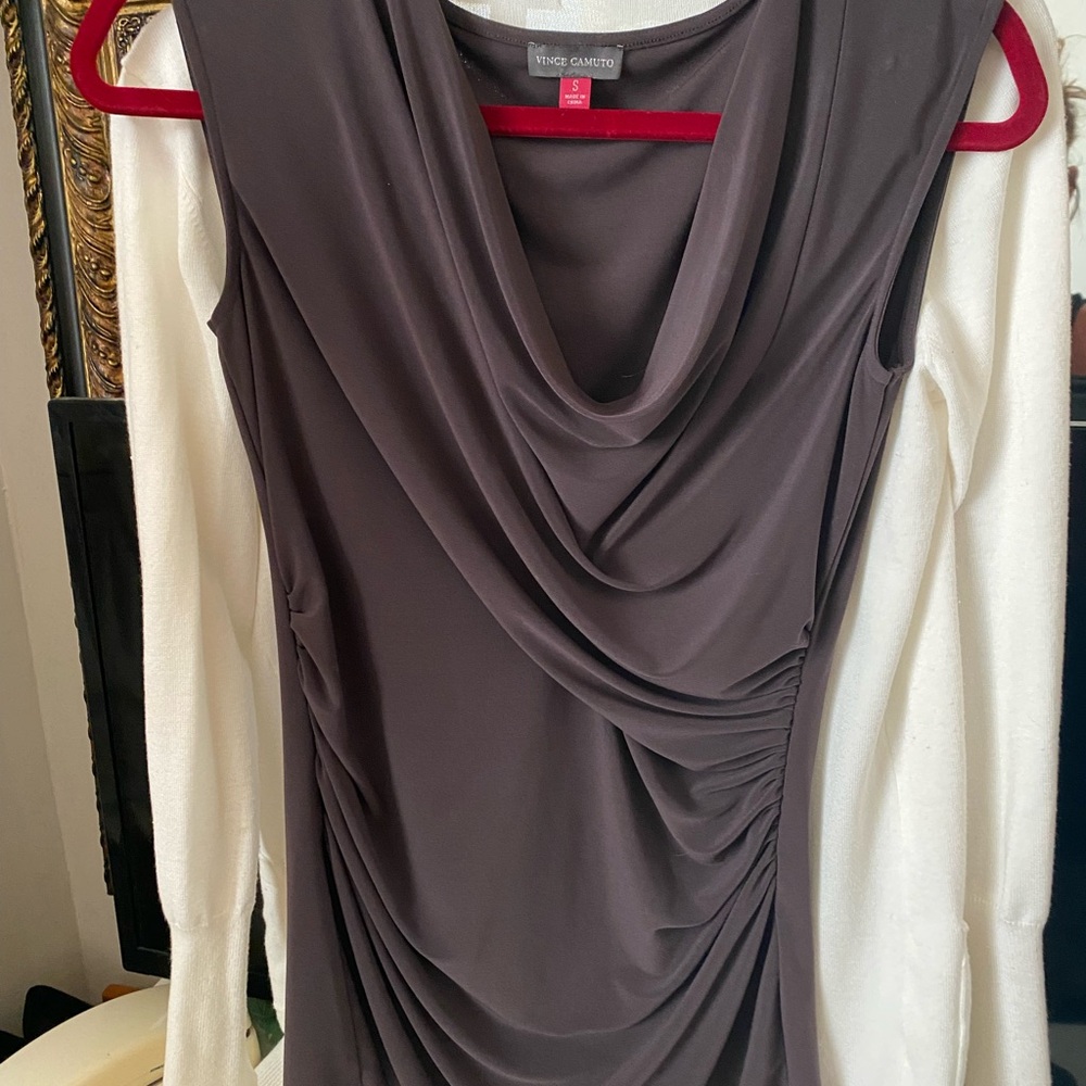 Vince Camuto Charcoal Sleeveless Top